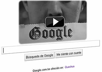 Google en Blanco y negro por los 122 de Charlie Chaplin
