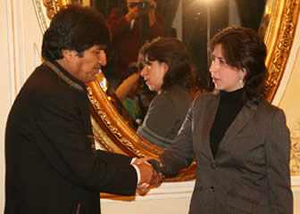 María Cecilia chacón, nueva ministra de Defensa de Bolivia.