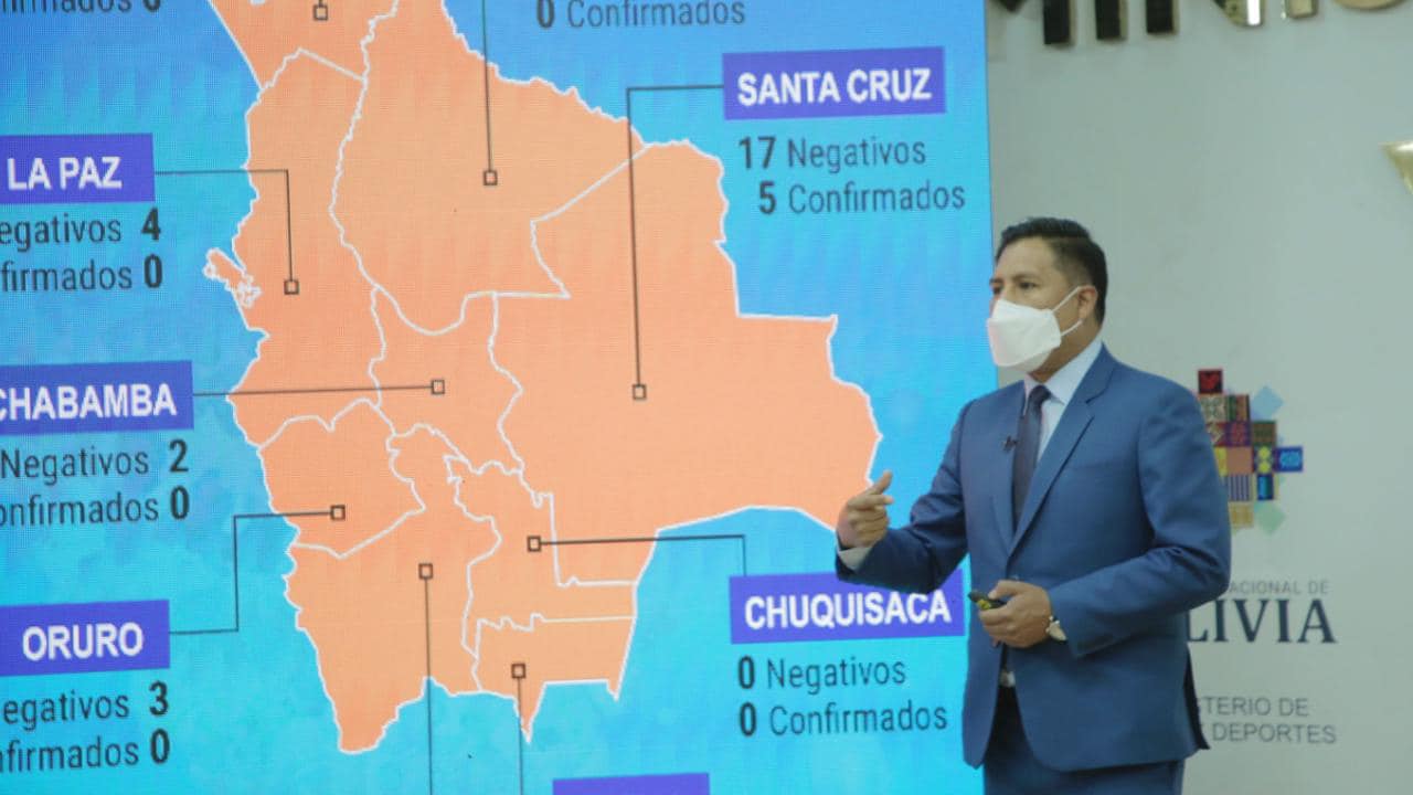 Santa Cruz presentó la segunda semana de reducción de casos con -9%; Beni, -54%; Pando, -38%; Cochabamba, -31%; y Chuquisaca, -27%