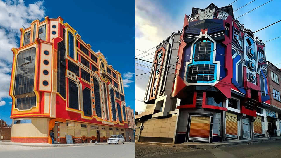 Los Cholets de El Alto, la arquitectura neo andina es un atractivo turístico de El Alto