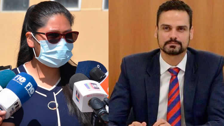 A la izquierda, la alcaldesa Eva Copa; a la derecha, el exsecretario de la CIDH, Paulo Abrao. A la izquierda, la alcaldesa Eva Copa; a la derecha, el exsecretario de la CIDH, Paulo Abrao.
