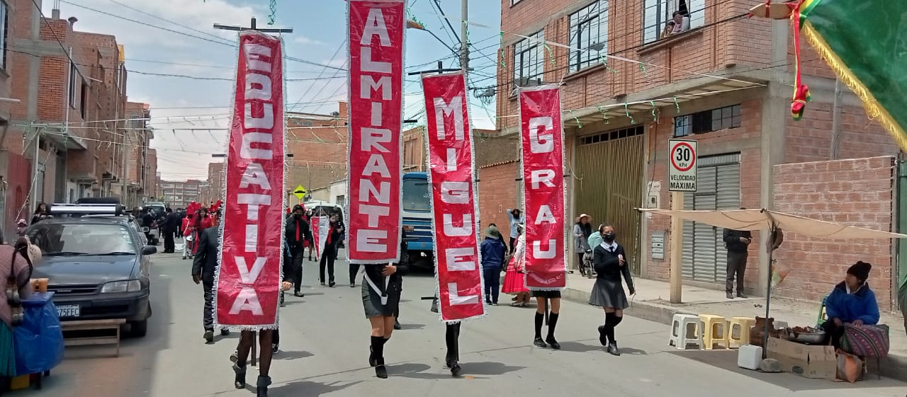 Las unidades educativas “Rafael Mendoza Castellón” (turno mañana), “Almirante Miguel Grau” (turno tarde) son parte de la zona