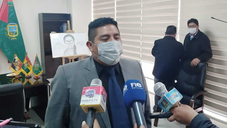 Cristhian Estévez, alcalde interino de la ciudad de El Alto.