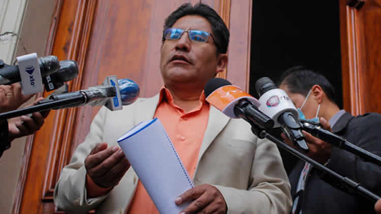 El exgobernador de La Paz, Félix Patzi El exgobernador de La Paz, Félix Patzi