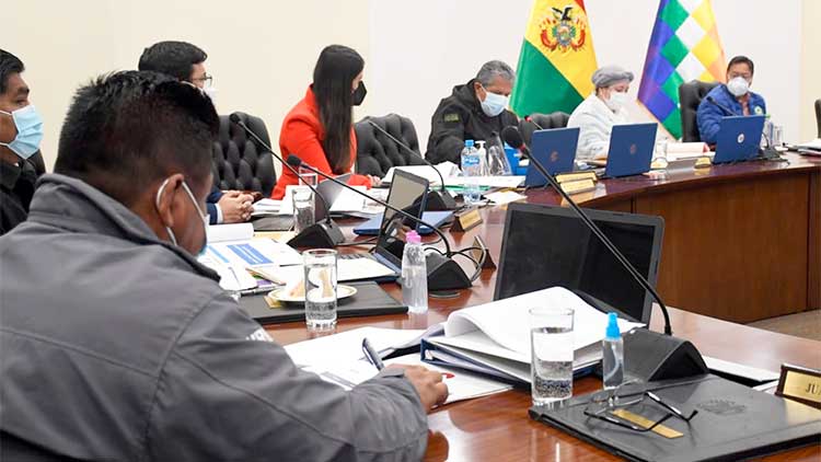 Gabinete de ministros que aprobó el Decreto Supremo del Censo de Población y Vivienda para 2022.