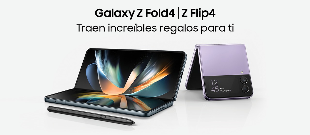 Por la compra de un Samsung Galaxy Z Fold4 el cliente obtendrá de regalo un cobertor original con S Pen más una gift card con un valor de 150 dólares