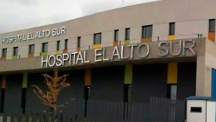 El hospital El Alto Sur que fue inicialmente habilitado para atender a pacientes Covid-19.