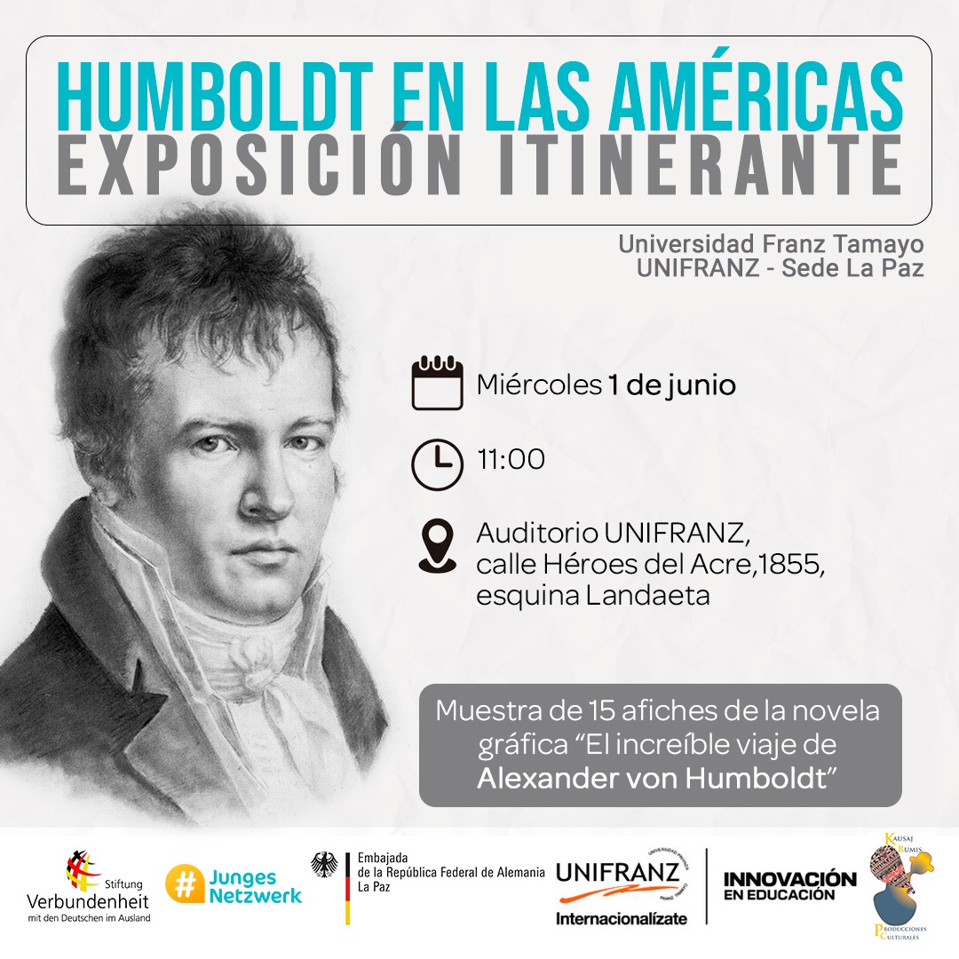 La exposición se efectuará en la UNIFRANZ, calle Héroes del Acre, esquina Landaeta, frente al Instituto Americano