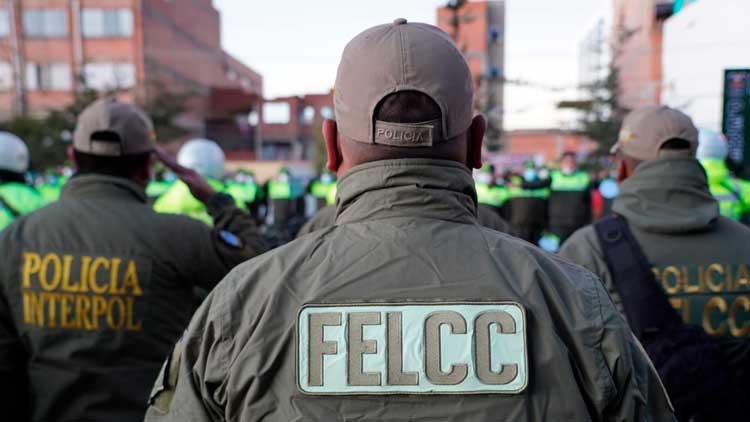 Efectivos de la Policía Boliviana.