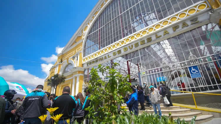 Terminal de Buses de La Paz.