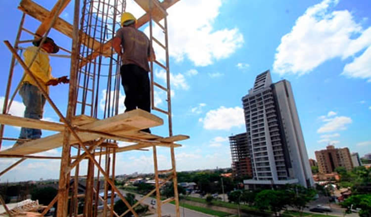 Trabajadores de la Construcción en Bolivia.