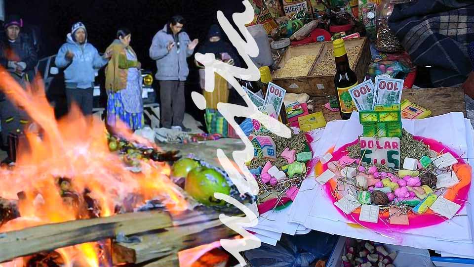 Wajta (ofrenda) a la pachamama en agosto