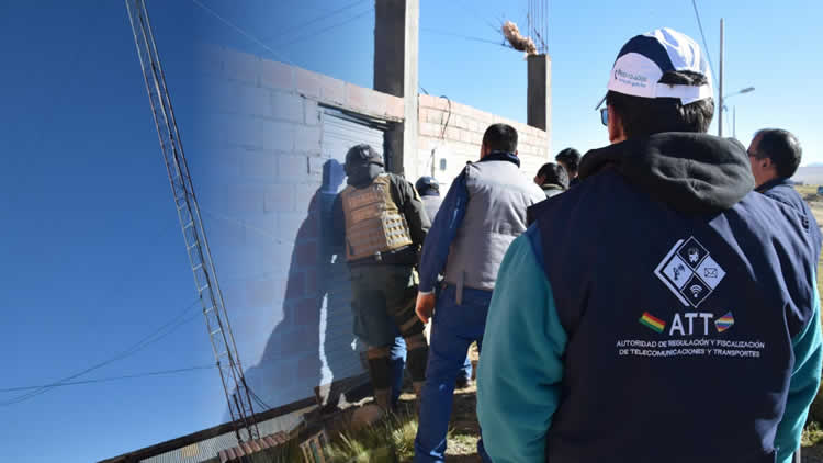 ATT en operativo decomisa equipos de 32 radioemisoras ilegales en El Alto ATT en operativo decomisa equipos de 32 radioemisoras ilegales en El Alto