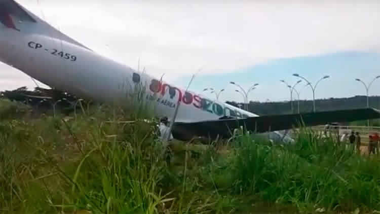 Avión de Amaszonas transportaba a 13 pasajeros