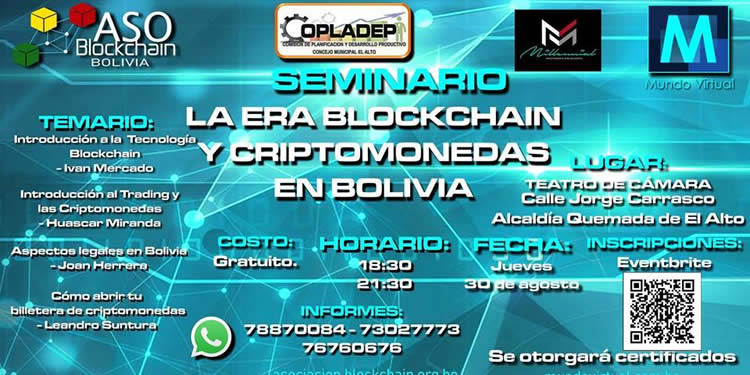 Seminario: La era Blockchain y Criptomonedas en Bolivia.