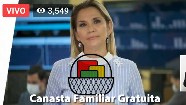 La presidenta boliviana, Jeanine Áñez, anunció que entregarán desde el viernes la canasta familiar en efectivo. La presidenta boliviana, Jeanine Áñez, anunció que entregarán desde el viernes la canasta familiar en efectivo.