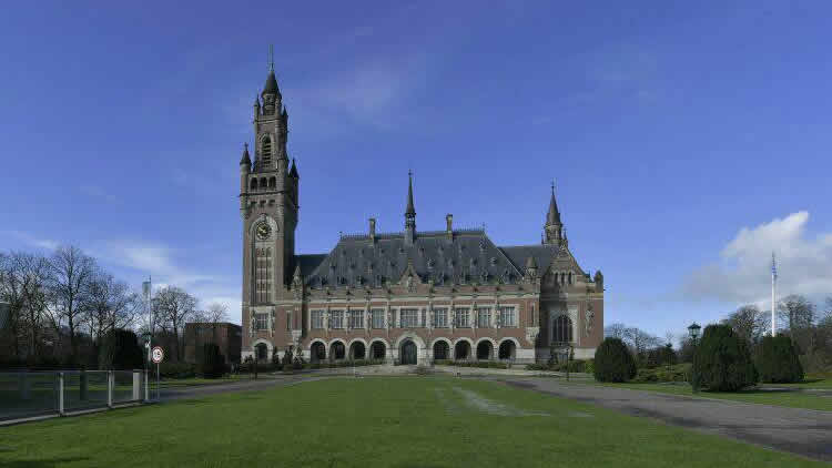 El Palacio de la Paz, donde se encuentra la Corte Internacional de Justicia. La Haya, Holanda. 