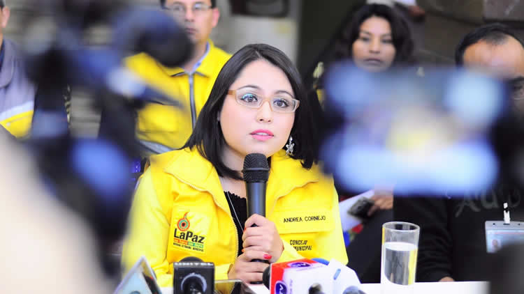 Marcia Andrea Cornejo Vargas, concejal municipal de La Paz.