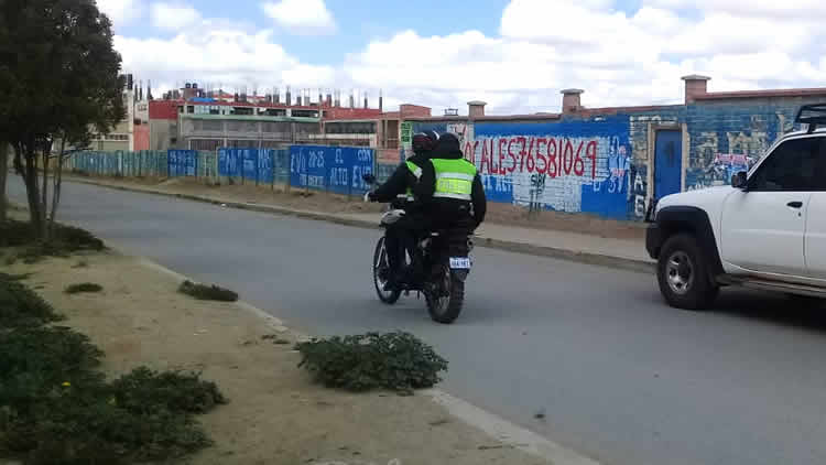 En El Alto no se registraron personas arrestadas, el control policial es arduo.