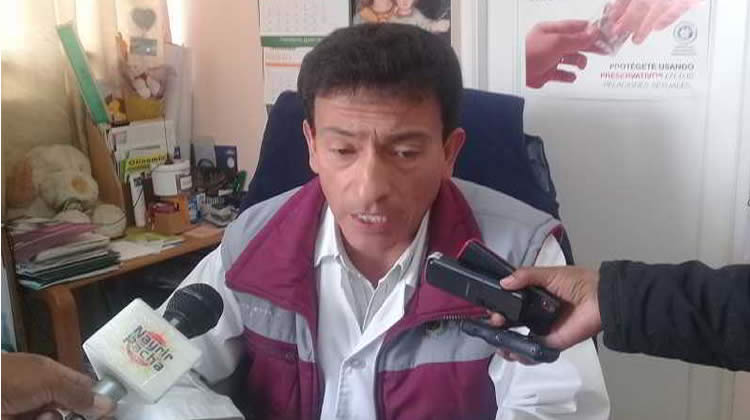 Daniel Casas, representante del Sindicato de Ramas Médicas de El Alto (Sirmes) de El Alto.