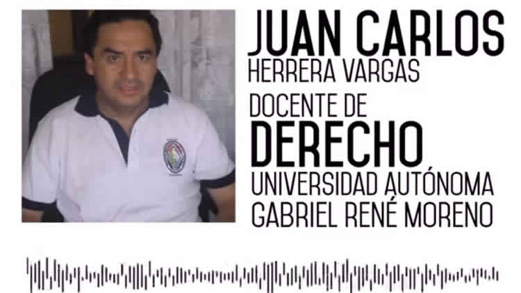 UAGRM determina suspensión del docente Juan Carlos Herrera.