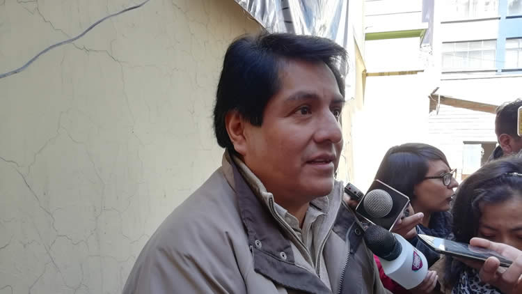 Edgar Patana, exalcalde de El Alto, cumple detención preventiva en la cárcel de Patacamaya.