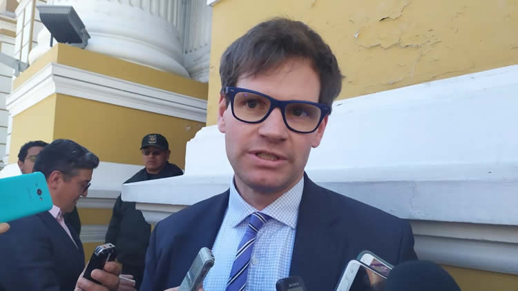 Jörg Schreiber, jefe adjunto de la delegación de la Unión Europea (UE) en Bolivia. 