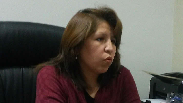 Evelyn Viscarra, jefa departamental de Trabajo. Evelyn Viscarra, jefa departamental de Trabajo.