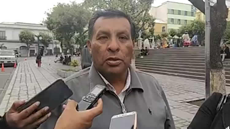 Juan Carlos García, secretario ejecutivo de la Confederación Nacional de Trabajadores Gremiales de Bolivia.