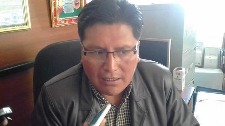 Juan Carlos Machaca, presidente de la Fejuve de El Alto.