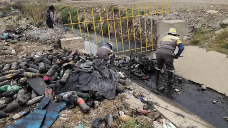 Caso de emergencia por lluvias en la ciudad de El Alto.