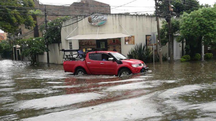 Lluvias en regiones de Bolivia.