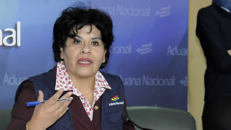 Marlene Ardaya, presidenta de la Aduana Nacional de Bolivia. Marlene Ardaya, presidenta de la Aduana Nacional de Bolivia.