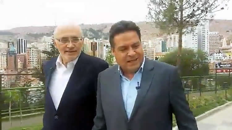Carlos Mesa y Luis Revilla con un paseo por el parque Laikakota anunciaron su alianza. 