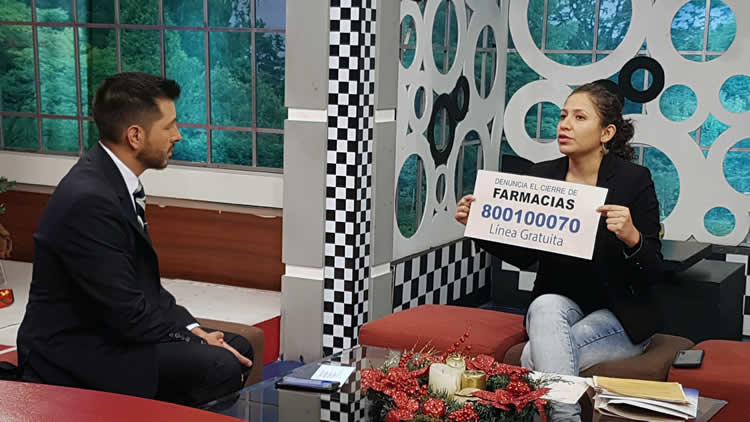 Ariana Campero, ministra de Salud, en entrevista con Cadena A.