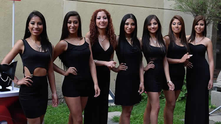 Las candidatas que disputarán la corona del Miss La Paz 2017. 