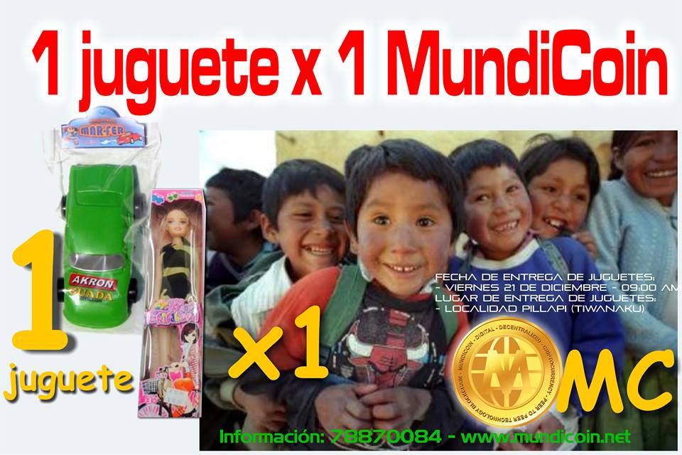 Mundo Virtual, recolectará juguetes el 8 de diciembre en la plaza Libertad de la zona 16 de Julio de El Alto Mundo Virtual, recolectará juguetes el 8 de diciembre en la plaza Libertad de la zona 16 de Julio de El Alto