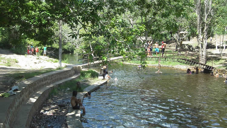 Uno de los balnearios en Roboré.