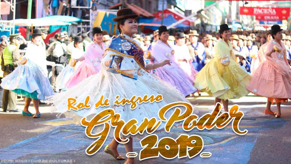 Rol de ingreso del Gran poder 2019