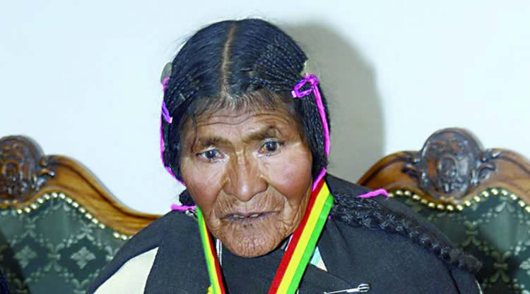 Sebastiana Kespi (2016), actriz indígena del cine boliviano.