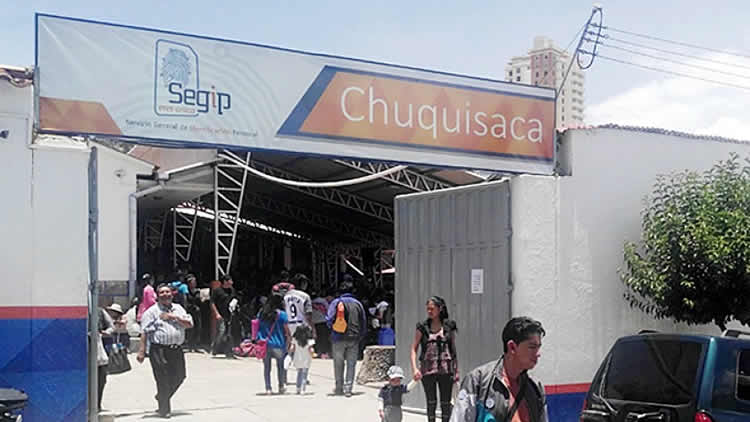 Servicio General de Identificación Personal (Segip) en Chuquisaca Servicio General de Identificación Personal (Segip) en Chuquisaca