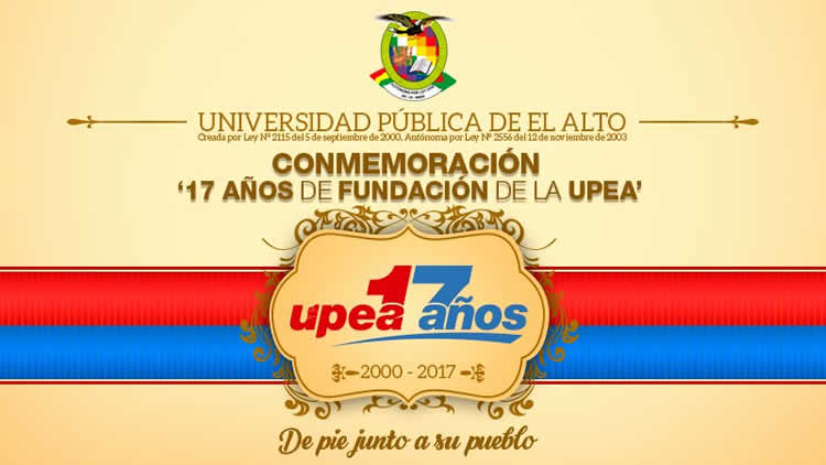 UPEA marchará el viernes recordando 17 años de su fundación.