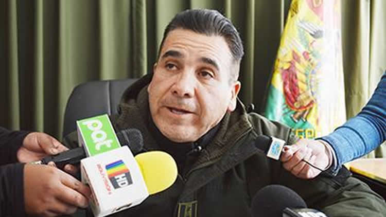 Manuel Vergara, director de la Fuerza Especial de Lucha Contra el Crimen (FELCC) de Oruro. 