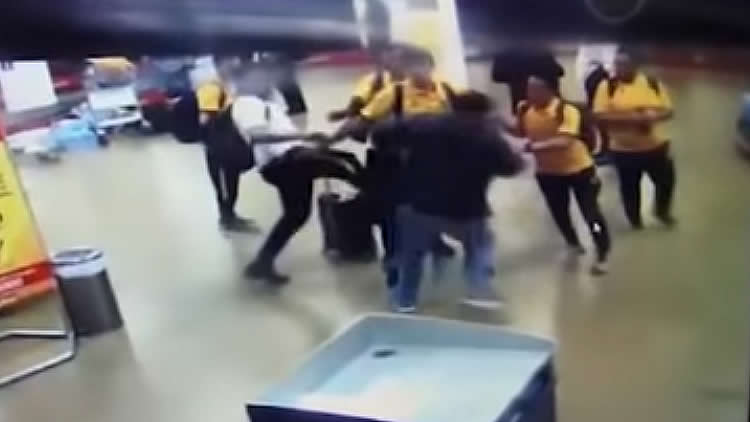 Imagen del video de la supuesta agresión de César Farías.