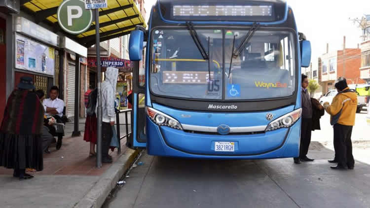 WaynaBus reanudó su servicio en las vías principales vías de la ciudad de El Alto