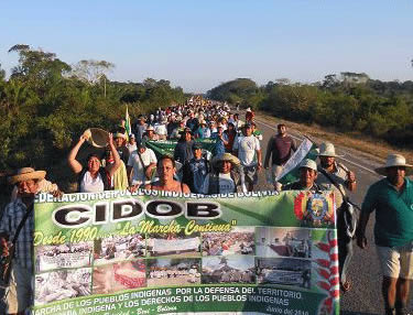 La Confederación de Pueblos Indígenas del Oriente Boliviano (CIDOB) aguardada el miércoles por la noche la suscripción de un acuerdo con el Gobierno