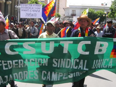  Confederación Sindical Única de Trabajadores Campesinos de Bolivia (CSUTCB)