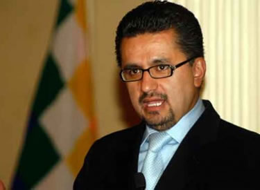  Sacha Llorenti, ministro de Gobierno.