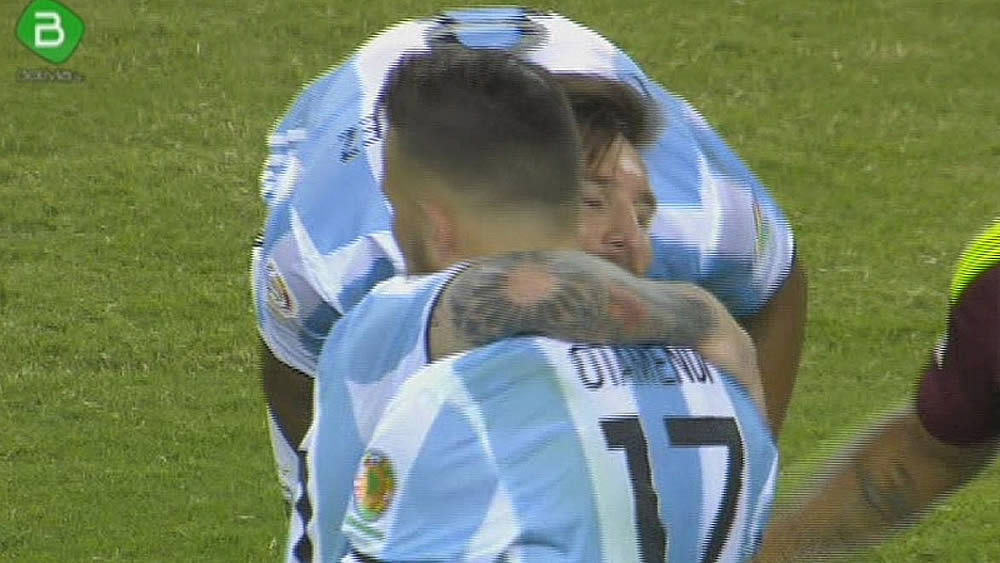 Argentinos celebran su pase a semifinales Imagen: BTV.
