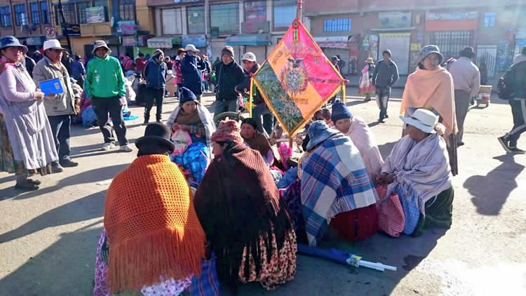 Bloqueos en El Alto.